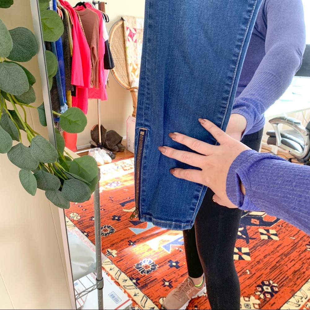 MADEWELL Skinny Skinny Ankle Zip Jeans in Sky Wash - Picture 7 of 9
